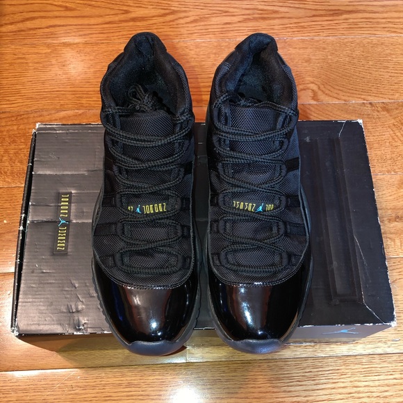 Nike Air Jordan 11 Retro Black Gamma Blue Size 10 - Picture 3 of 12